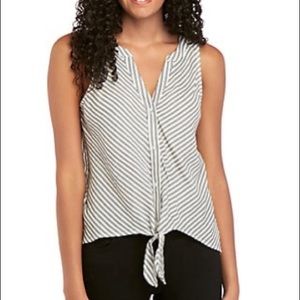 Sanctuary Tie Front Craft Shell